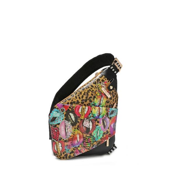 Nicole Lee USA Miranda Vegan Leather Adjustable Strap Slip Pocket Sling Backpack main image 7